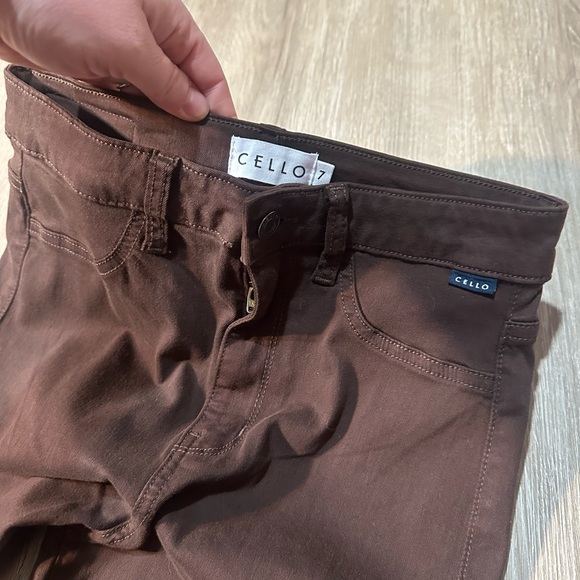 Y2K Inspired Cello Brown High Rise Flare Pants Size 7 (see measurements) - Picture 3 of 5